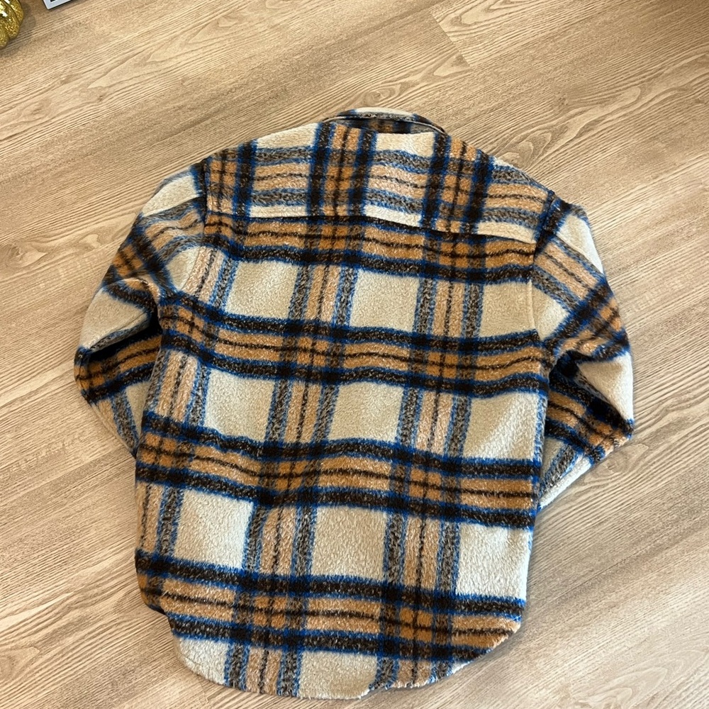 PLAID SHERPA JACKET